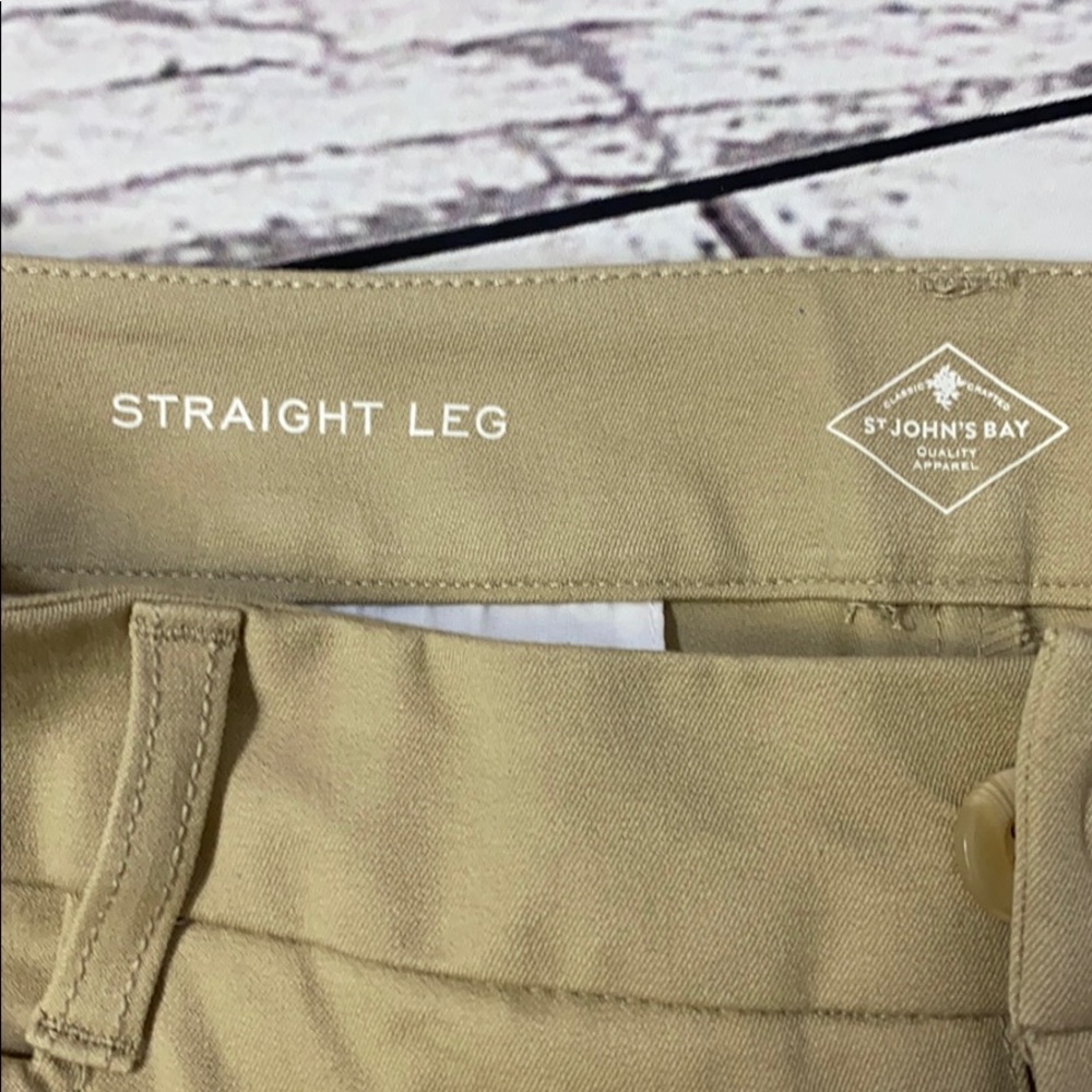 Women’s St. John’s Bay khaki pants - Picture 2 of 7